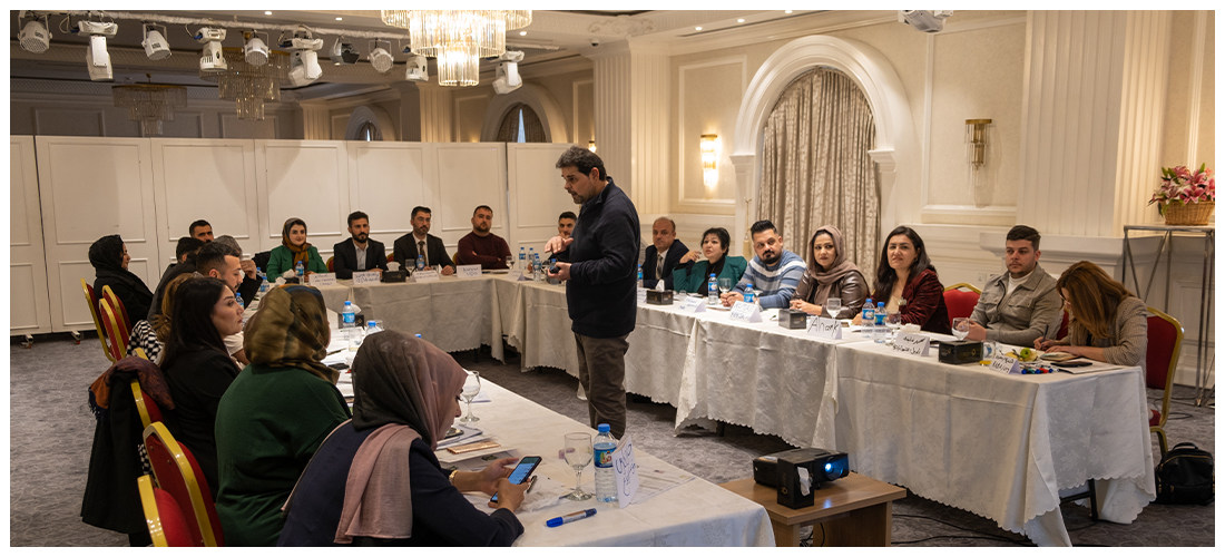 في إطار مشروع مخيم التدريب لمنظمات المجتمع المدني في إقليم كوردستان والعراق